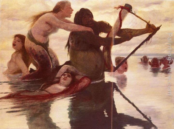 Im Meere painting - Arnold Bocklin Im Meere art painting